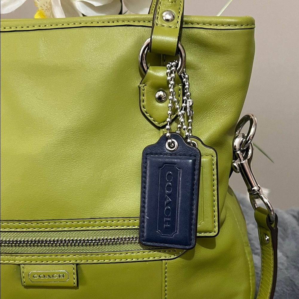 Coach Lime Green Leather Daisy Spectator Satchel Bag - Picture 2 of 12
